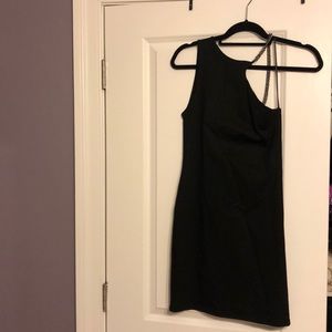 NWT Black Top Shop Dress w/ Chain Strap